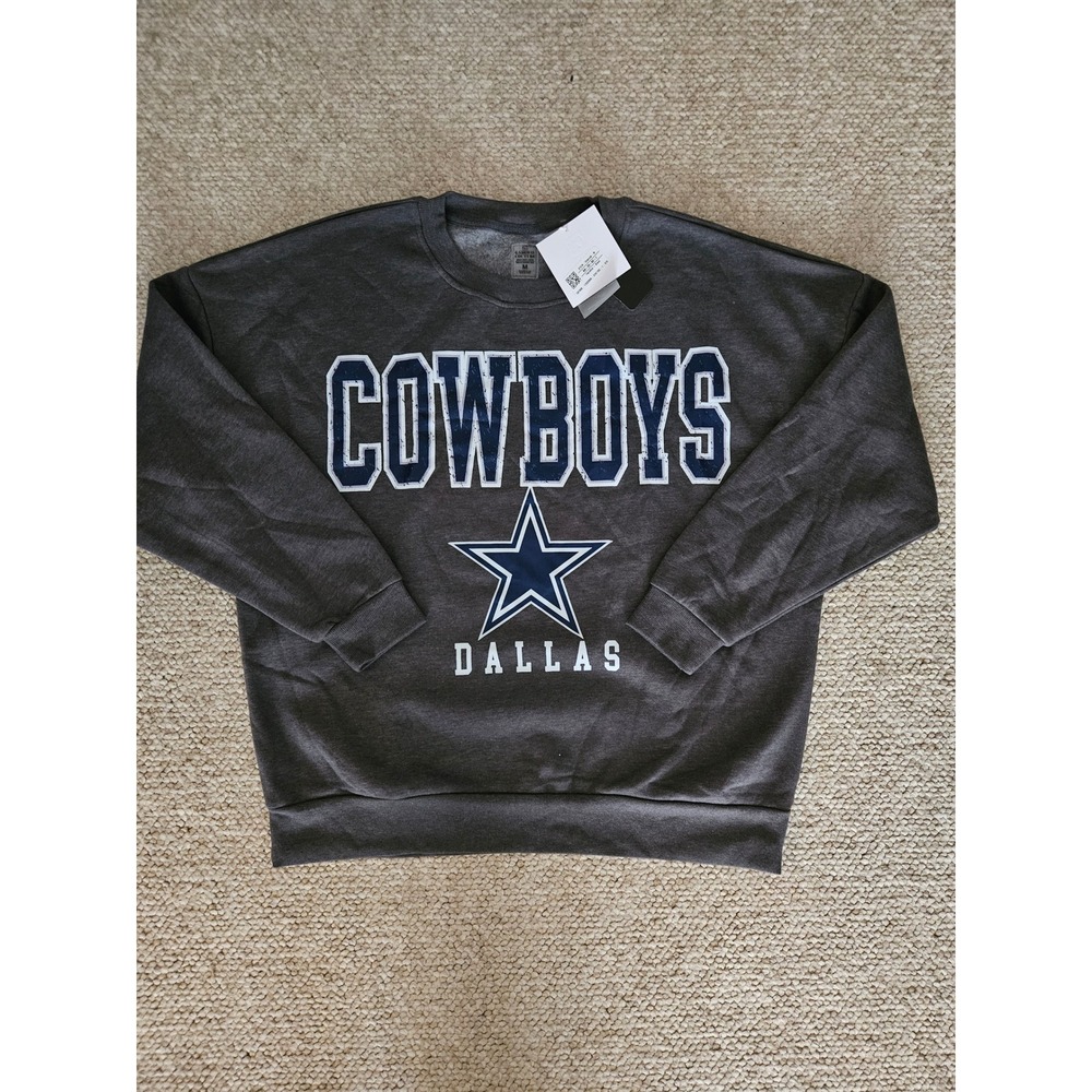 Dallas Cowboys Gameday Couture Sweatshirt Gray Size M